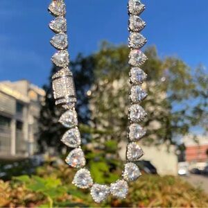 Silver Heart Necklace 16inch